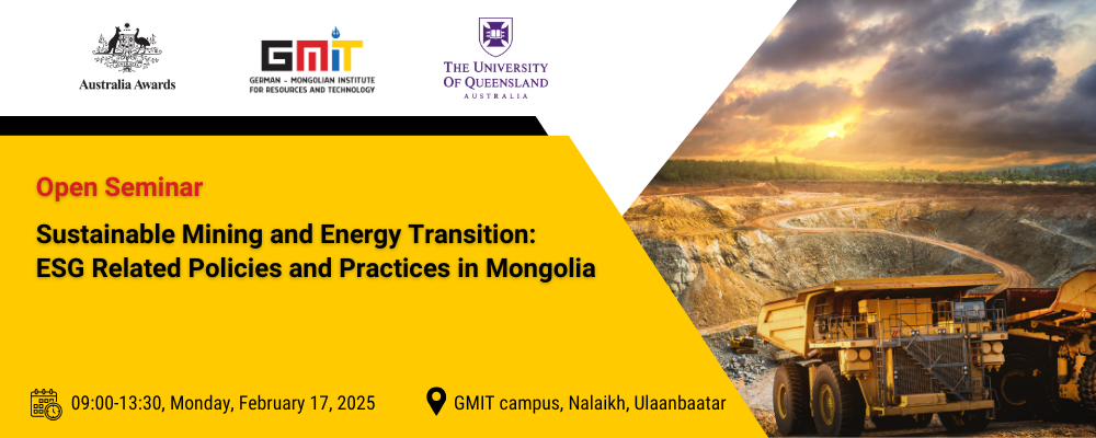 Invitation to Open Seminar on Sustainable Mining and Energy Transition 